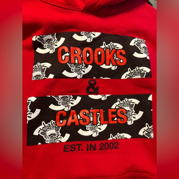 Crooks&Castles Red Hoodie - Large - Picture 8 of 9